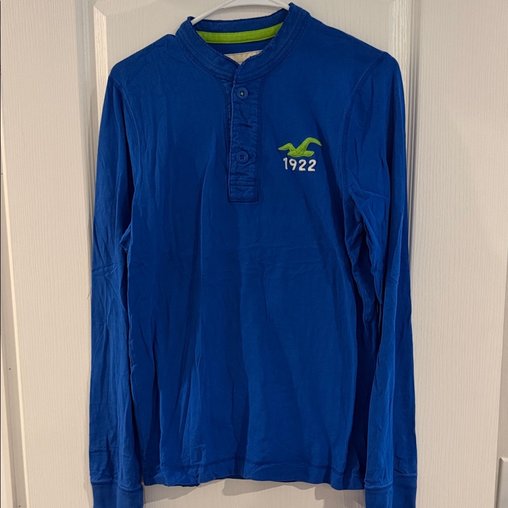 Hollister Blue Long Sleeve Men’s Tee